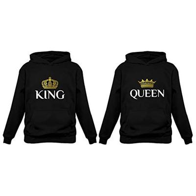 King & Queen Matching Couple Hoodie