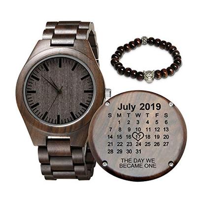 Engraved Customized Wooden Watch