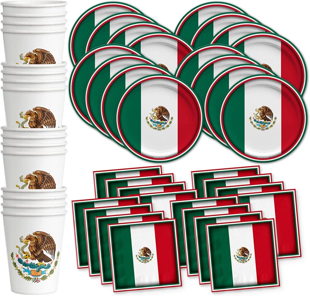 Mexico Flag Tableware Kit 