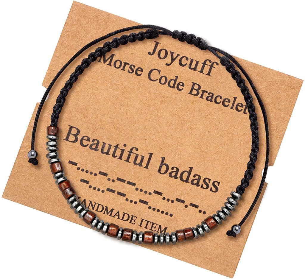 JoycuFF Inspirational Morse Code Bracelet