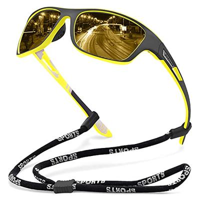 KUGUAOK Night Vision Polarized Sports Sunglasses