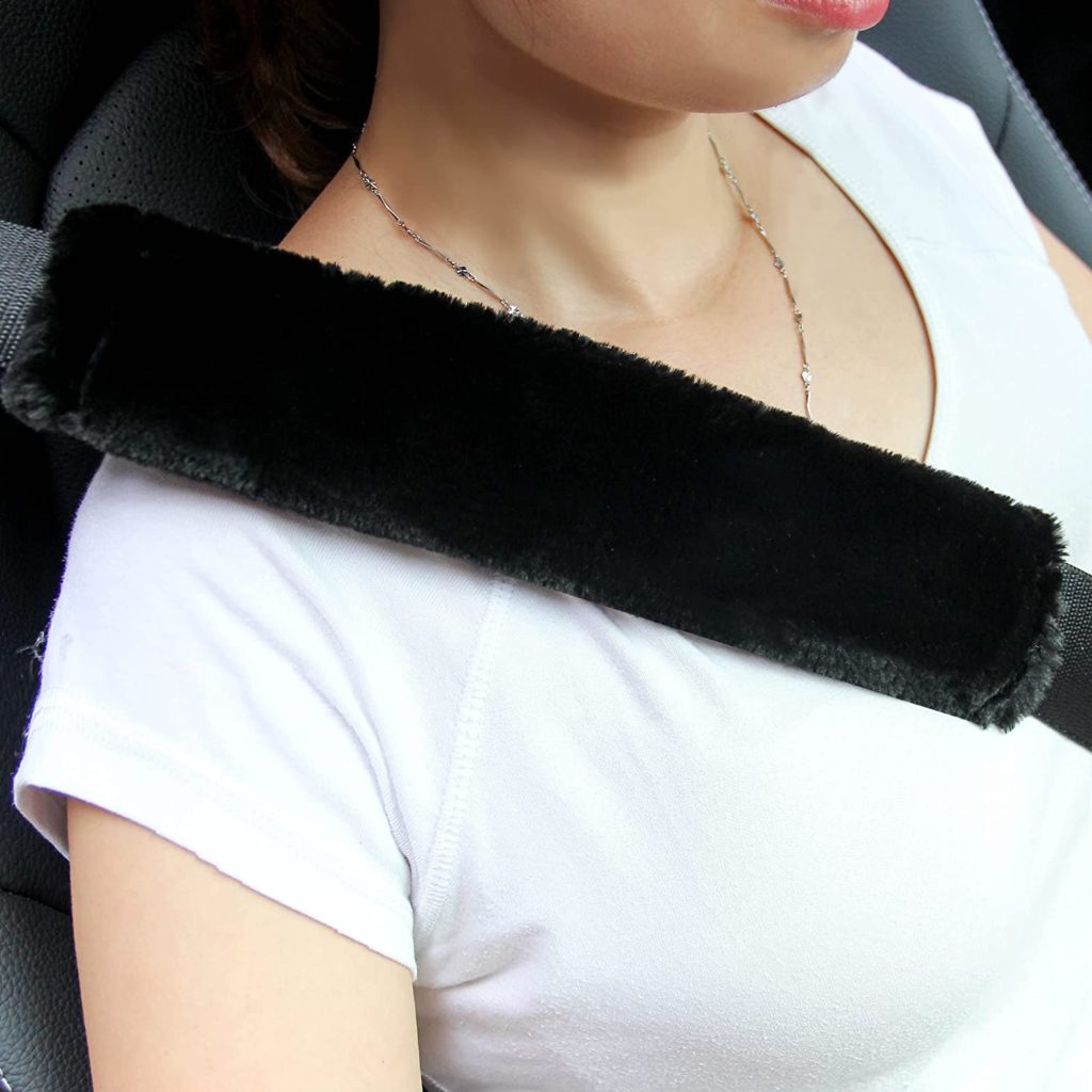 Sheepskin Seat Belt Shoulder Pad