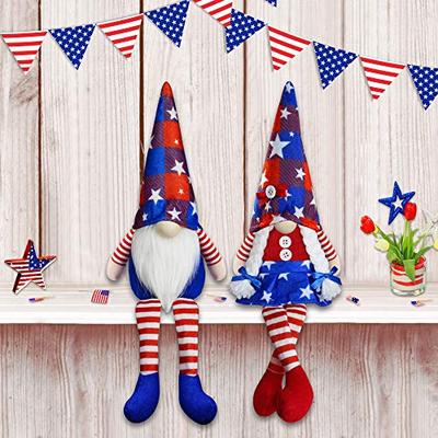 4th of July Patriotic Gnomes Plush Decorations