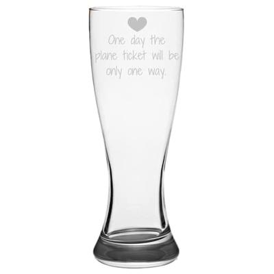 Cute Pilsner Glass - For Separated Lovers