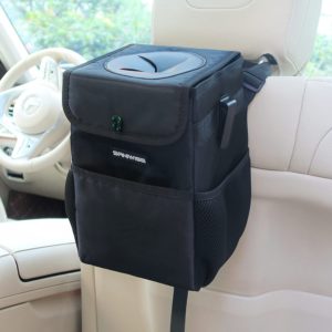 Car Trash Can with Lid